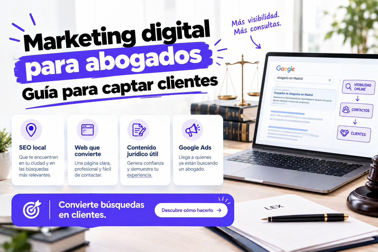 Marketing digital para abogados: guía para captar clientes